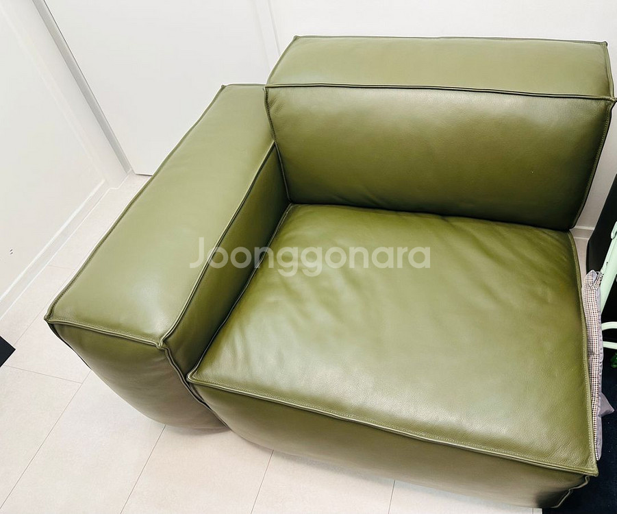 시스디자인 소파 3인용 테라 이태리 천연면피가죽--4