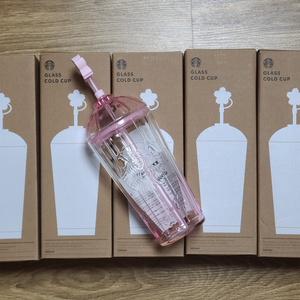 스타벅스 블라썸 시크릿 가든 글라스 콜드컵 500ml