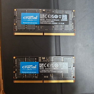 crucial 노트북램 DDR5 5600 16g 2개