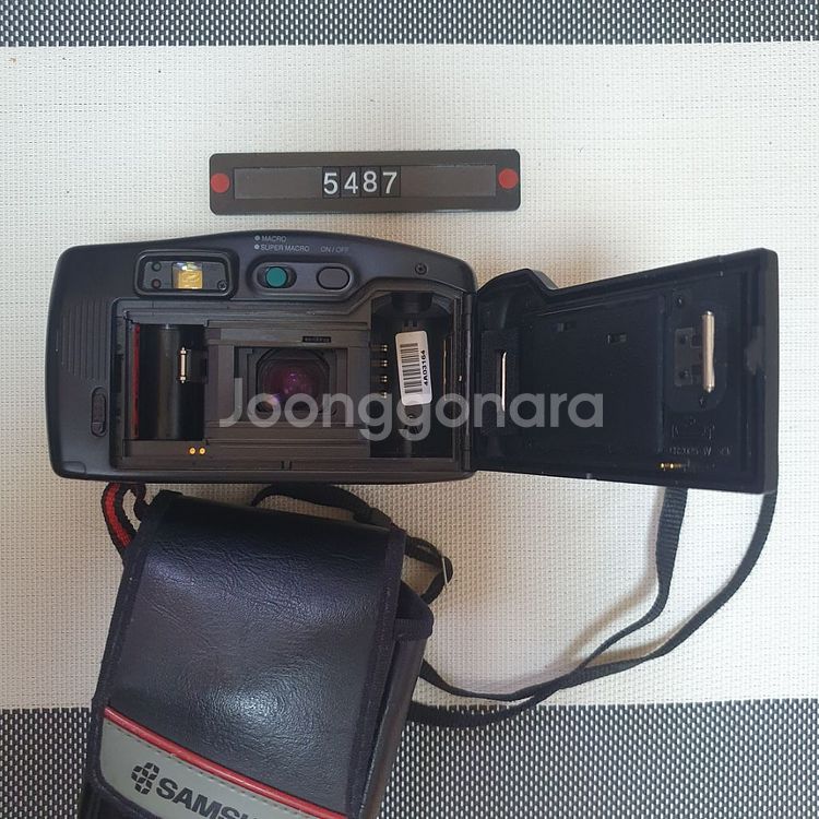 삼성캐녹스 퍼지줌 1050 필름카메라 파우치포함--4