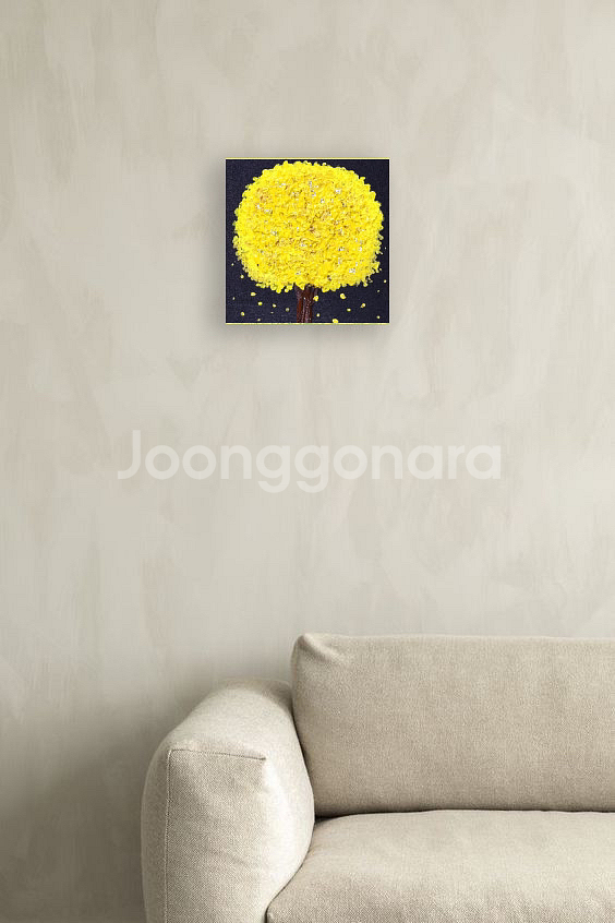 황금나무 캔버스그림 집들이 개업 재물운 금전운--1