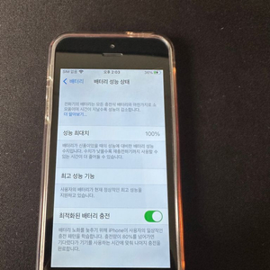 아이폰se 128기가 배터리성능 100