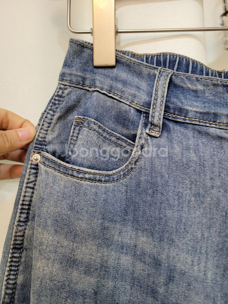 여름 쿨데님배기바지 청바지--4
