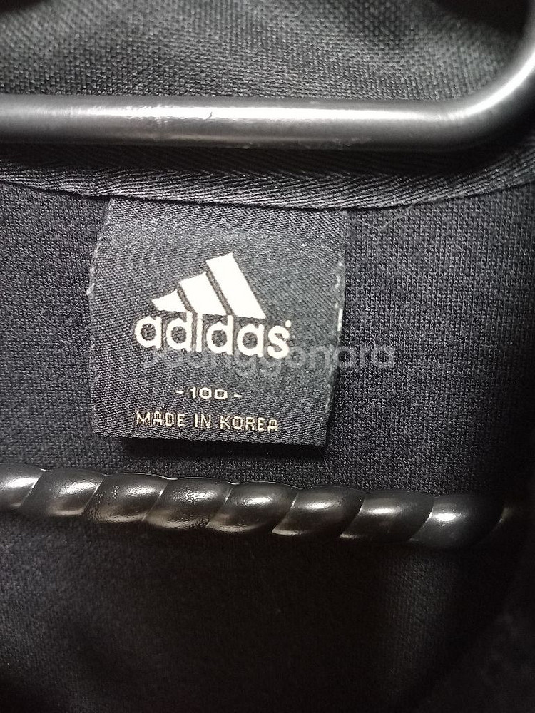아디다스 블랙 스카이블루 검하 트랙탑 저지 져지집업95--3