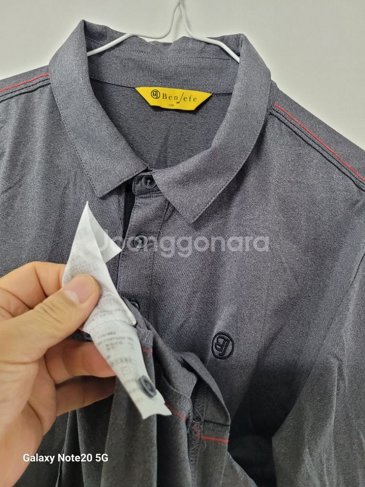 남성 벤제프 골프 쿨 반팔 카라티셔츠 (사방스판100)--3