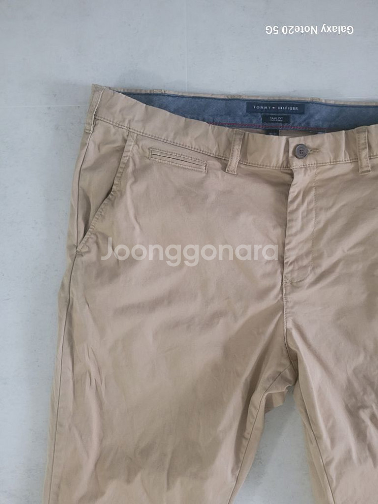 남성 타미힐피거 빅사이즈 봄.가을 면바지 (스판40)--2