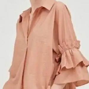 (정품) 타임 러플 우븐 블라웃