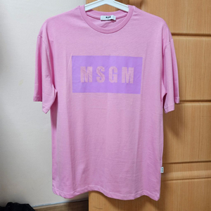 msgm 키즈 반팔티 성인 55사이즈 핑크