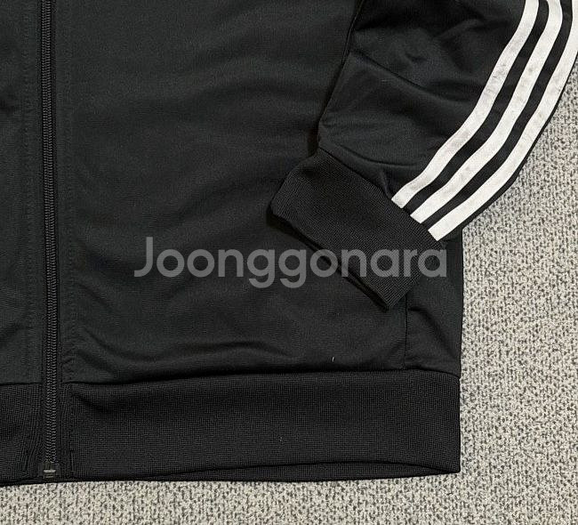 아디다스 블랙 검흰 트랙탑 져지집업 100/L--2