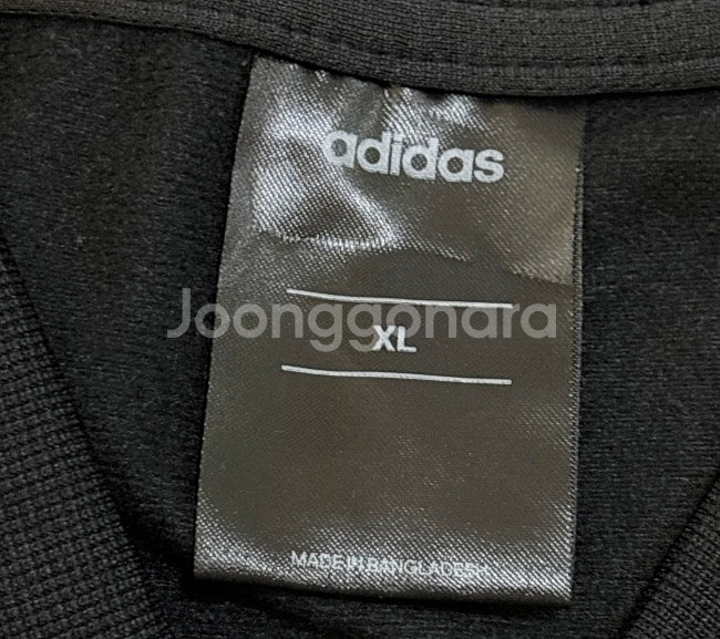 아디다스 블랙 검흰 트랙탑 져지집업 100/L--3