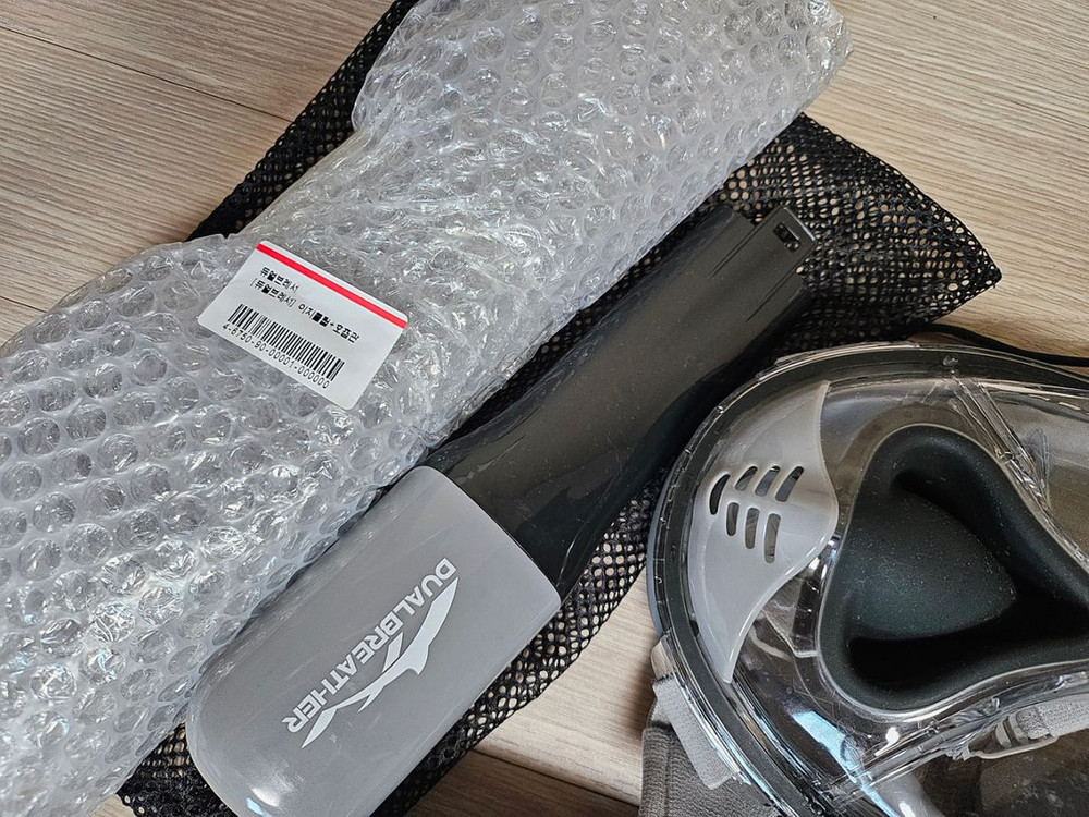 듀얼브레서마스크+오리발슈즈230 택포5--1