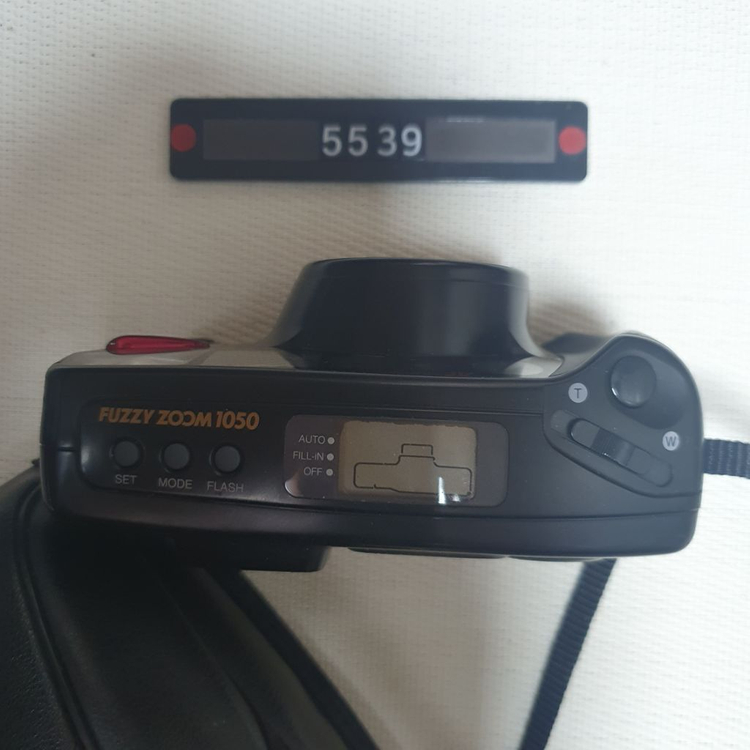 삼성캐녹스 퍼지줌 1050 필름카메라 파우치포함--1