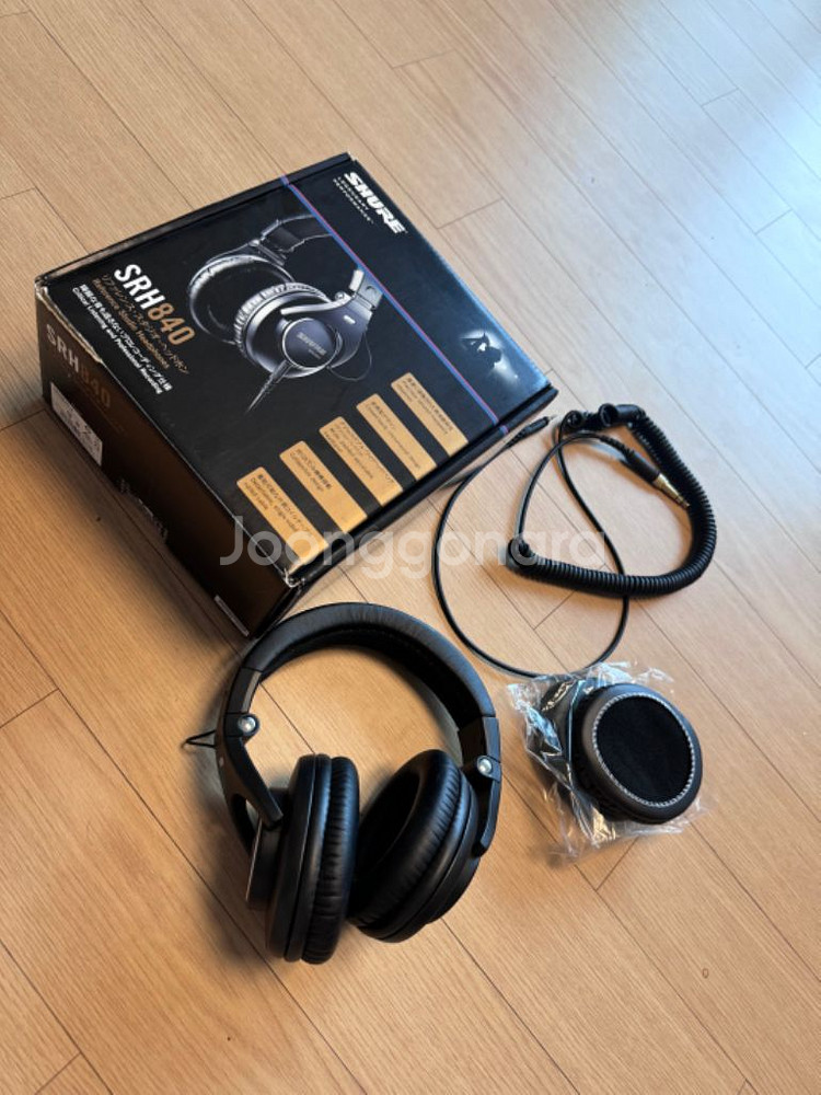 슈어 SHURE SRH840 헤드폰 팝니다--3