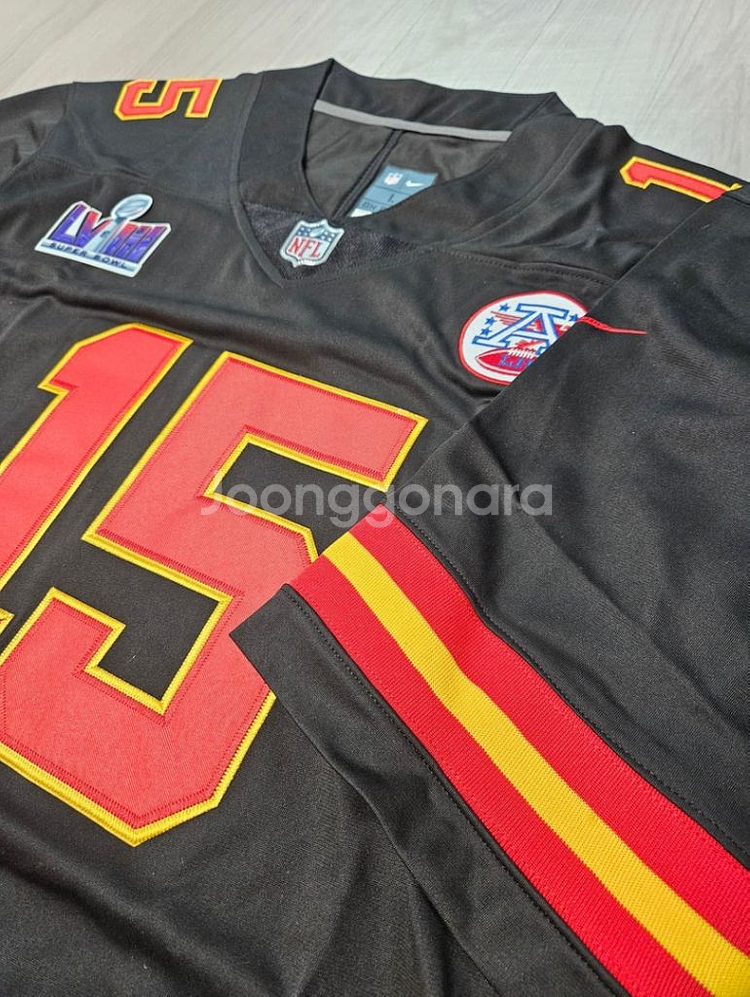 나이키 풋볼져지 nfl 마홈스 우승져지 전사이즈--5