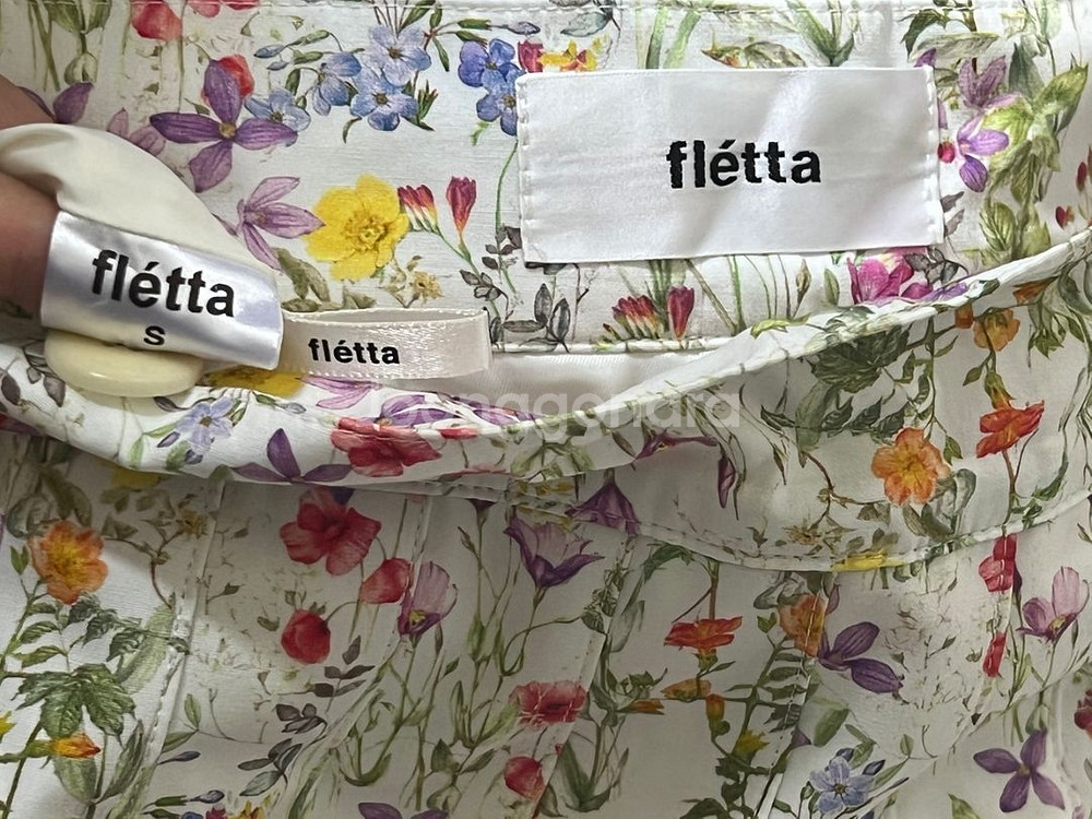 플레따 플라워 셋업 화이트 스커트 S--1