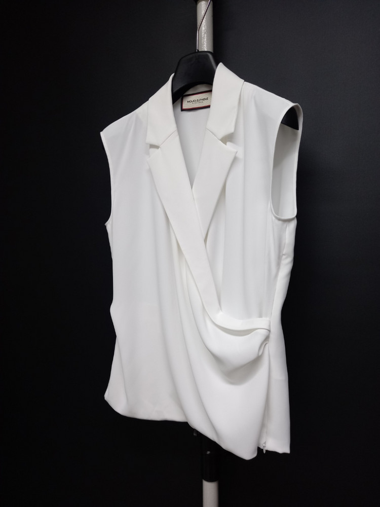 새 모조에스핀 쉬폰 셔링 블라우스 66.55 이미지