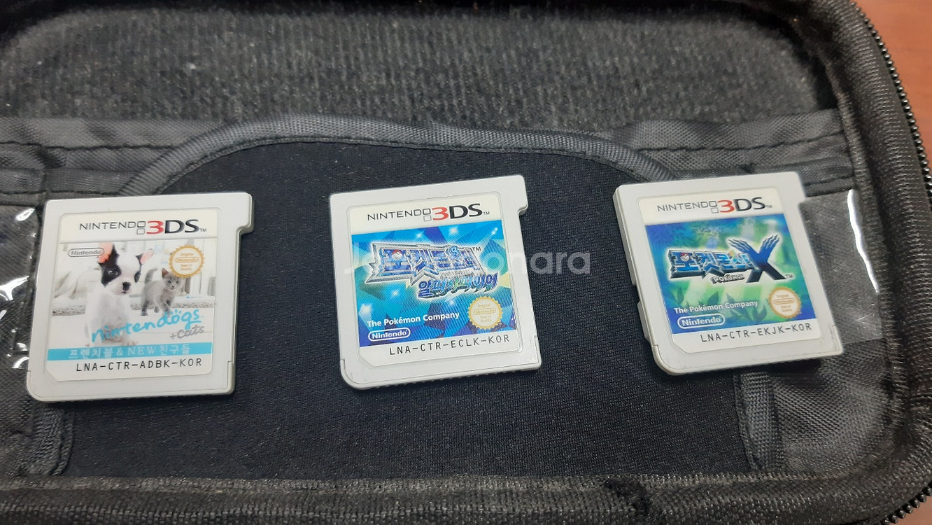 닌텐도 3ds xl 본체 / 케이스 / 칩 2개--4
