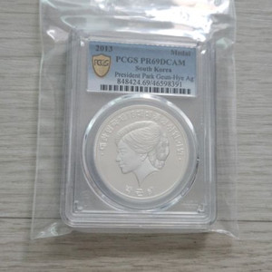 박근혜 대통령취임 2013 기념 1oz 순은 메달 주화