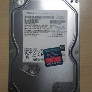 42-데스크탑용 500GB HDD / 히다찌