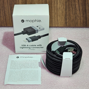 새상품]MOPHIE애플용 USB-A 라이트닝커넥터케이블