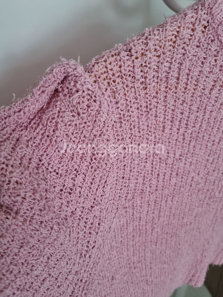 (새상품)여성 꼬리사 반팔 니트--2