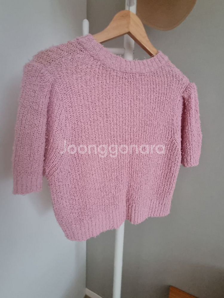 (새상품)여성 꼬리사 반팔 니트--1