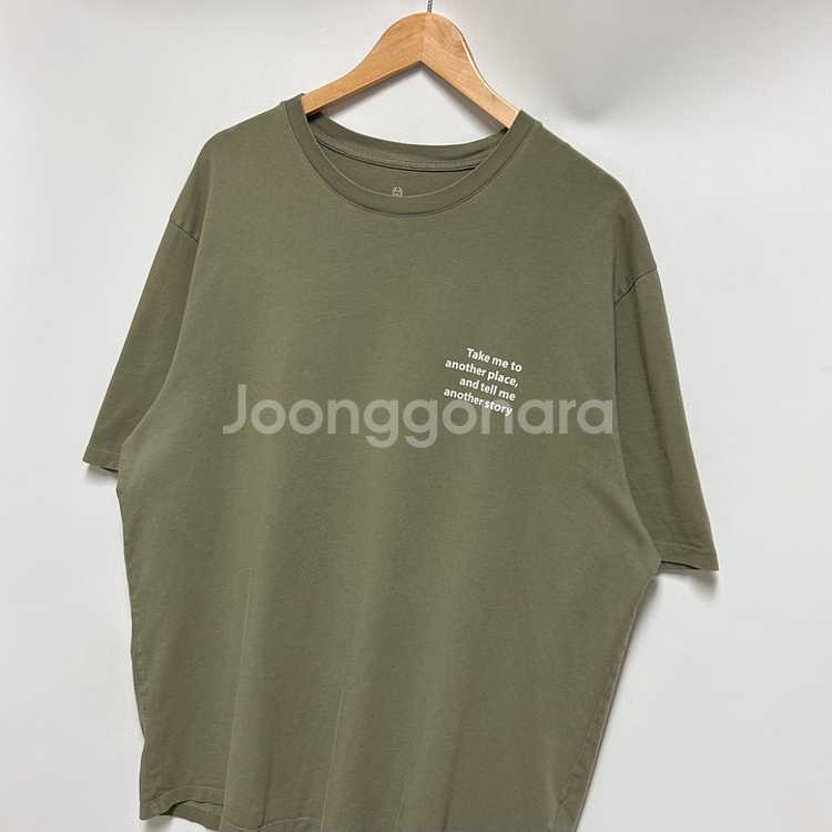 [남자 115]마시모두띠 카키 반팔티셔츠--2