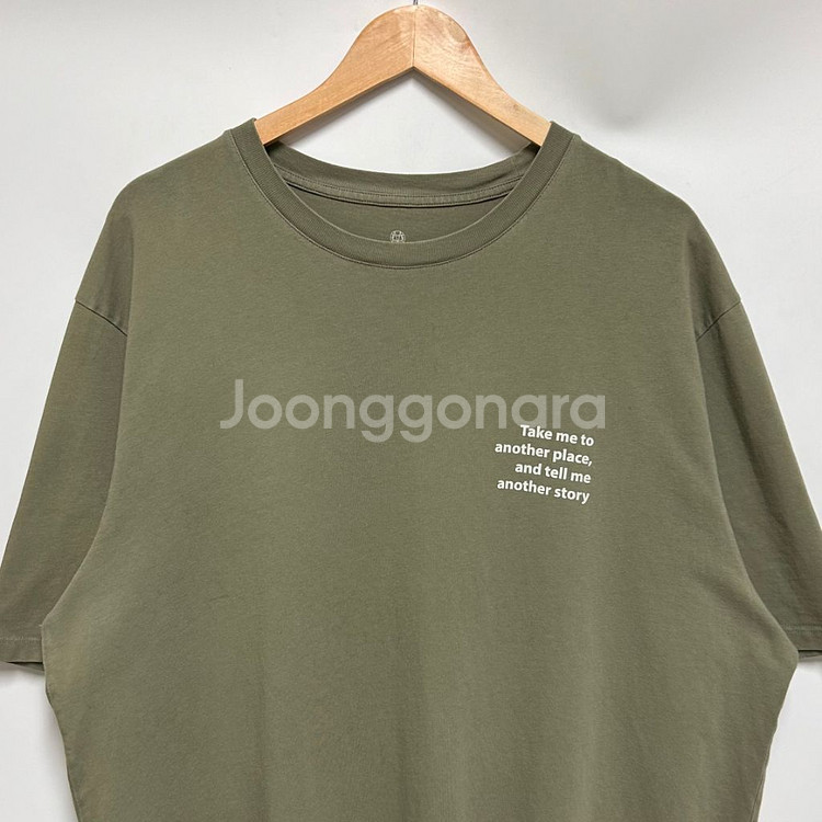 [남자 115]마시모두띠 카키 반팔티셔츠--1