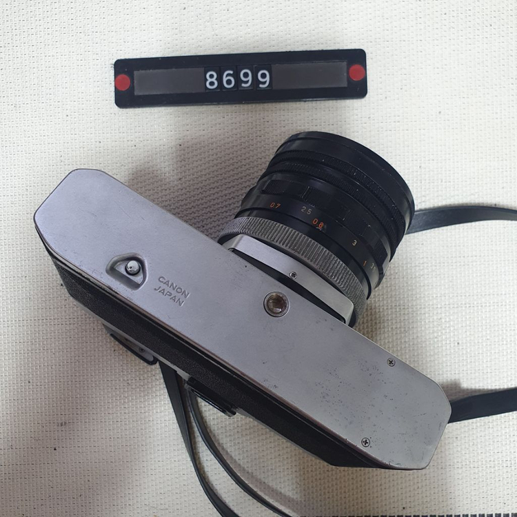캐논 FTb 필름카메라 FD 1.8 렌즈 장착--4