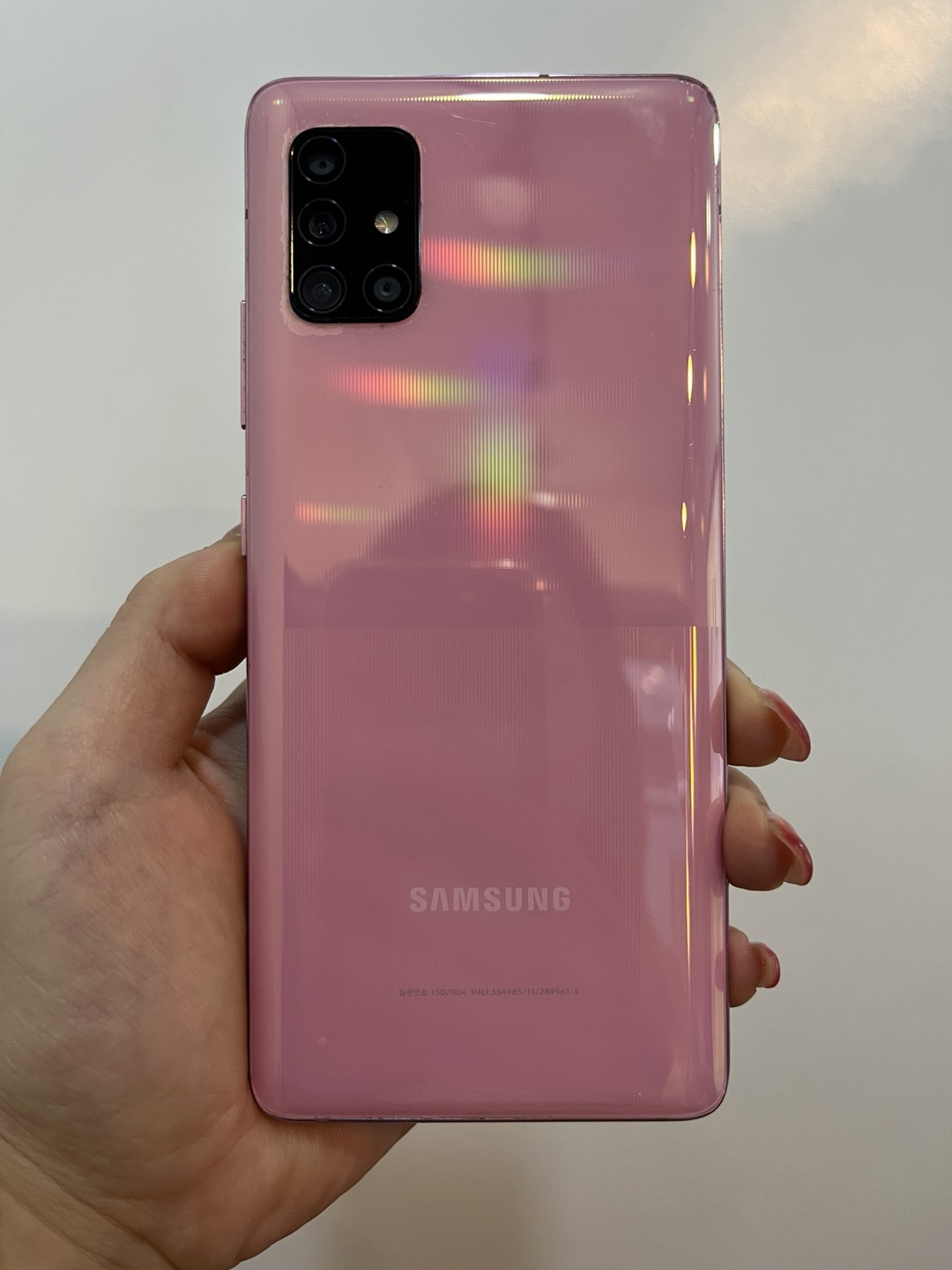 갤럭시A51 128GB 핑크/A급외관