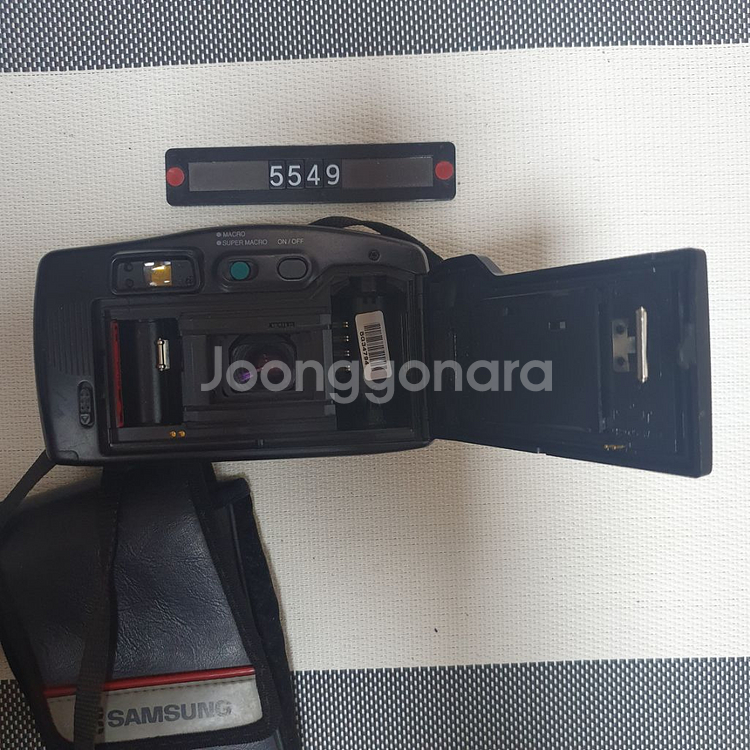 삼성캐녹스 퍼지줌 1050 필름카메라 파우치포함--4