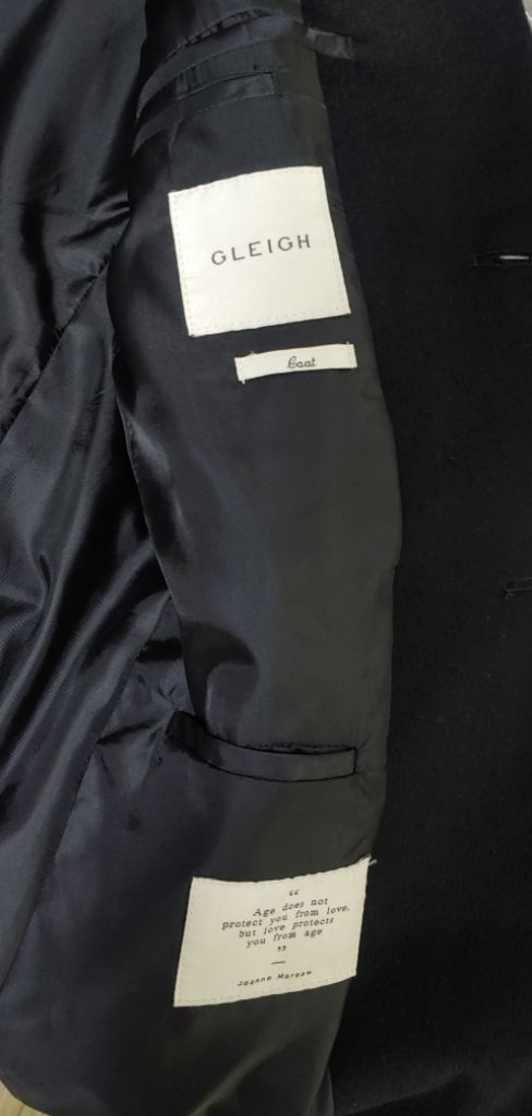 남성 블랙 코트--2