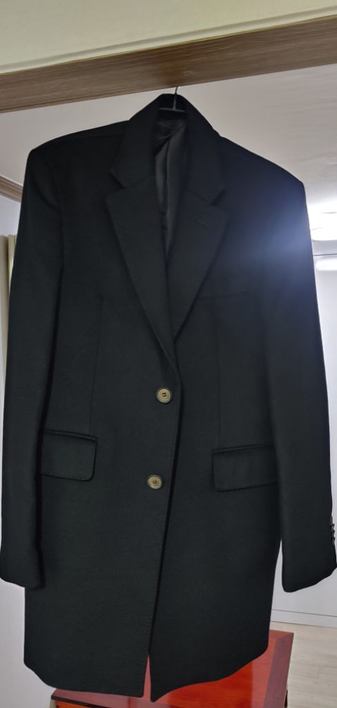 남성 블랙 코트--3