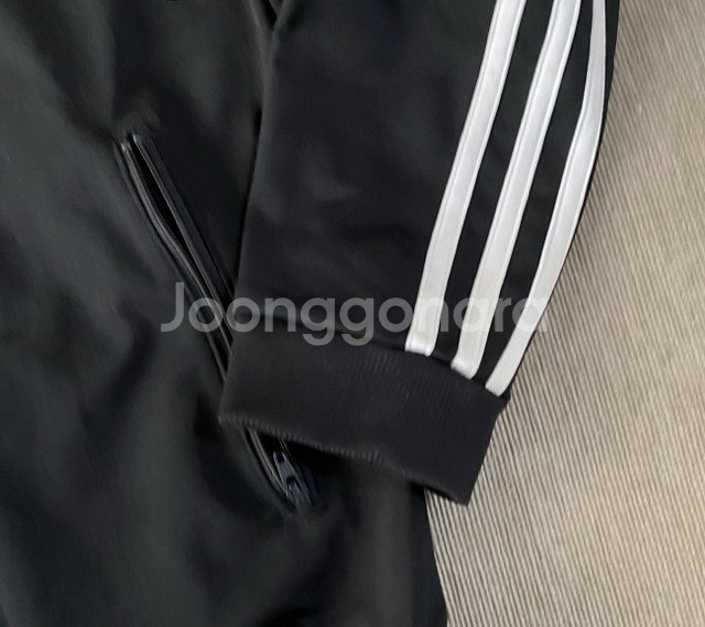 아디다스 블랙 검흰 트랙탑 져지집업 90/S--2