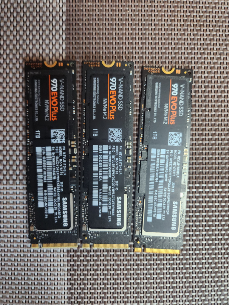 삼성 970 evo 1tb m.2 nvme ssd