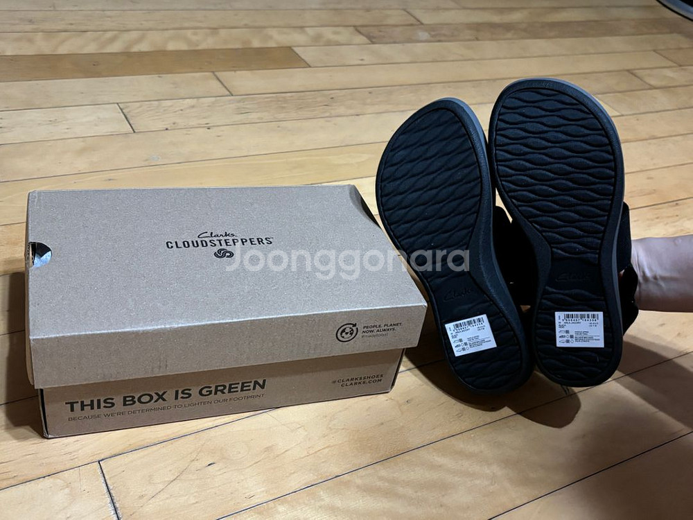 Clarks 알라 자코리 여성용 웨지 샌들 블랙--1