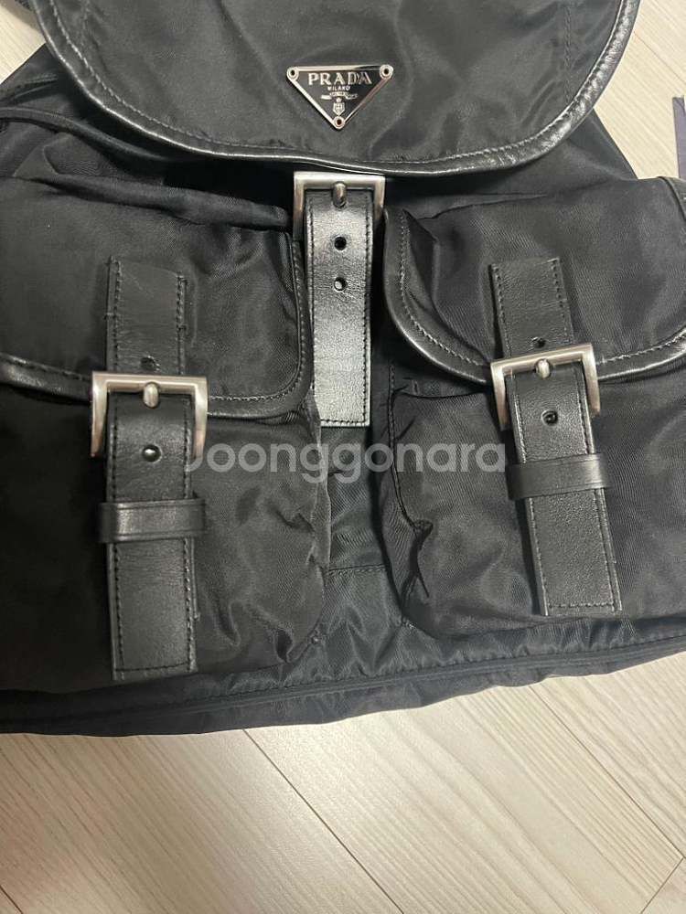 프라다백팩 미듐 가죽상태 좋음--1