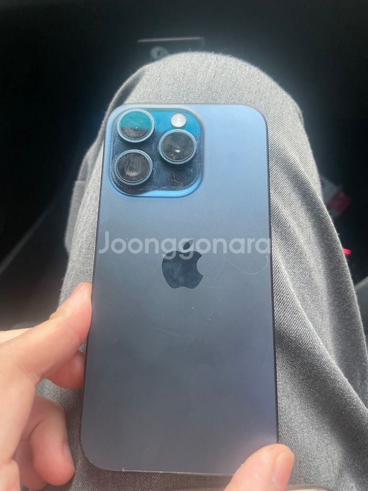 아이폰15pro 128기가 블루티타늄--1