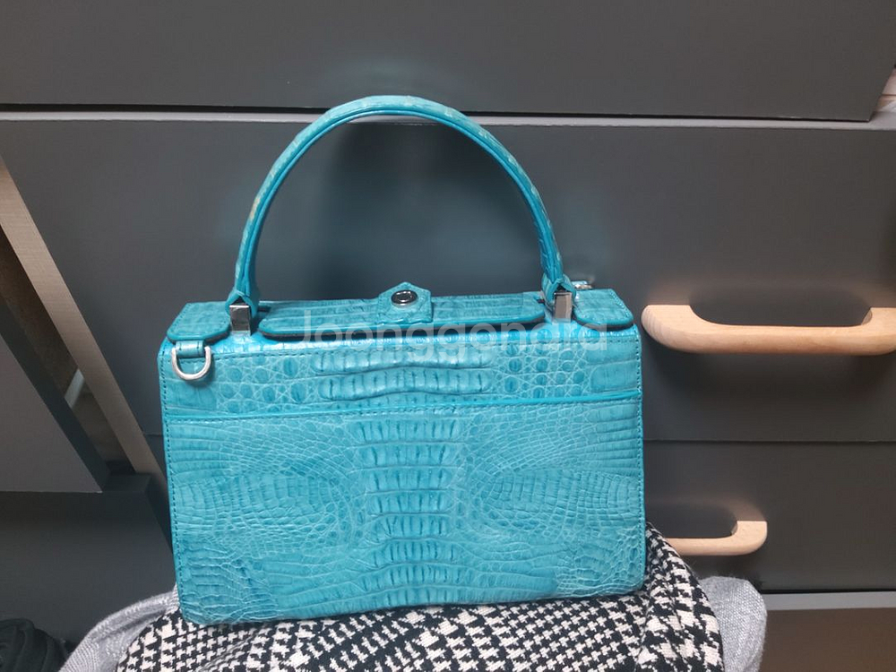 잘모이 악어무늬 소가죽백--1