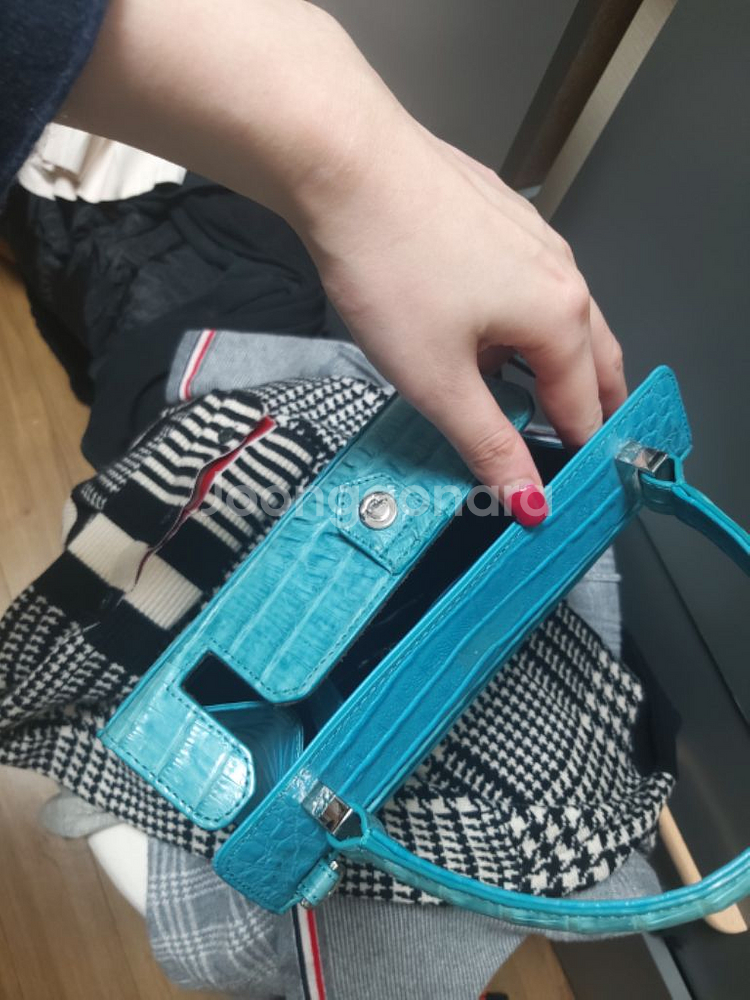 잘모이 악어무늬 소가죽백--3