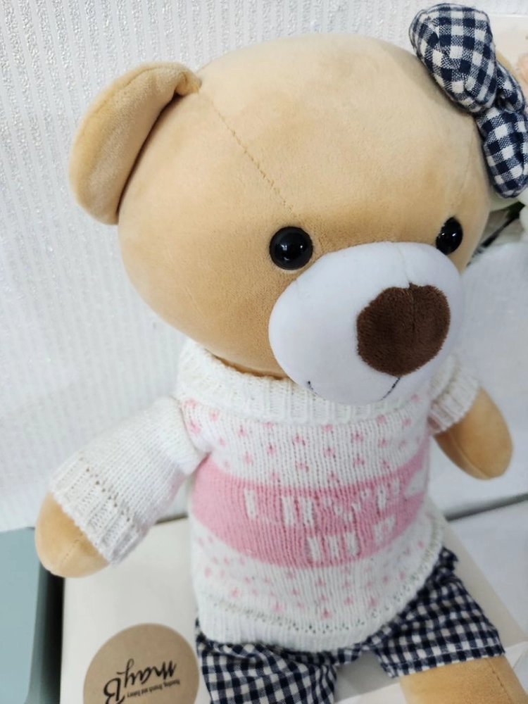 곰 인형*카멜색*(리본)[반택가능] 이미지