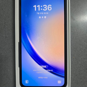 갤럭시A34 128GB 팝니다.(자급제)