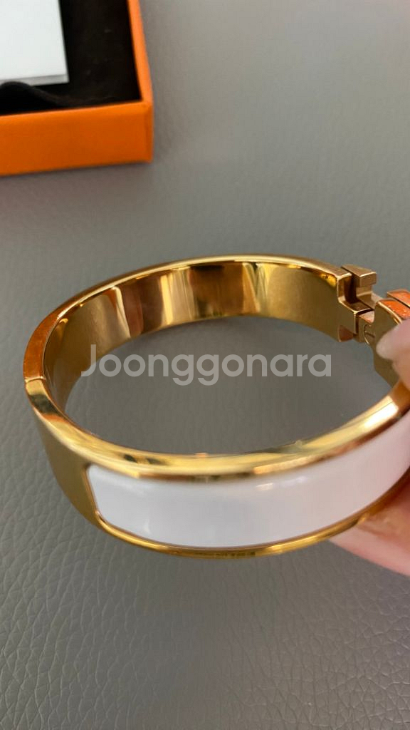 에르메스 클릭아슈 뱅글팔찌(화이트)--5
