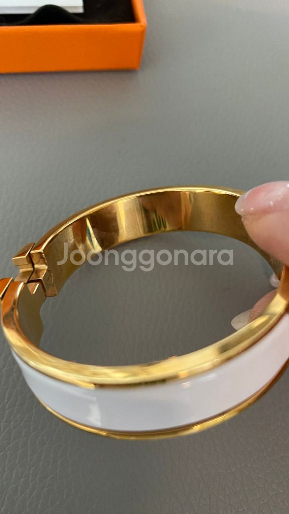 에르메스 클릭아슈 뱅글팔찌(화이트)--4