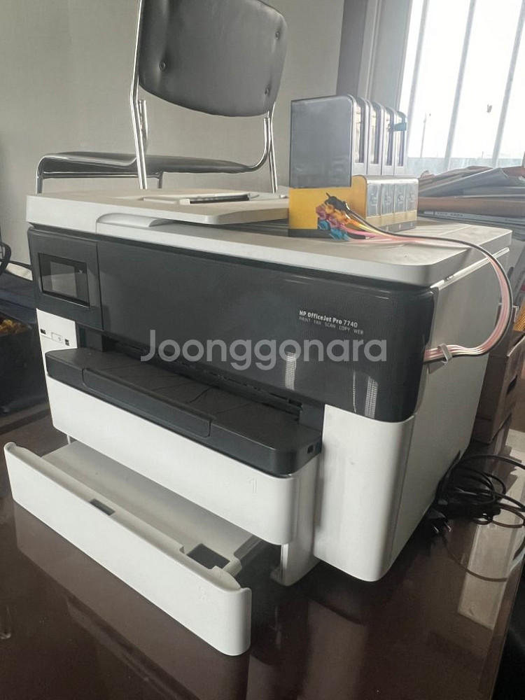 HP7740 프린트 팩스 복사 복합기 (부품용)팝니다--0