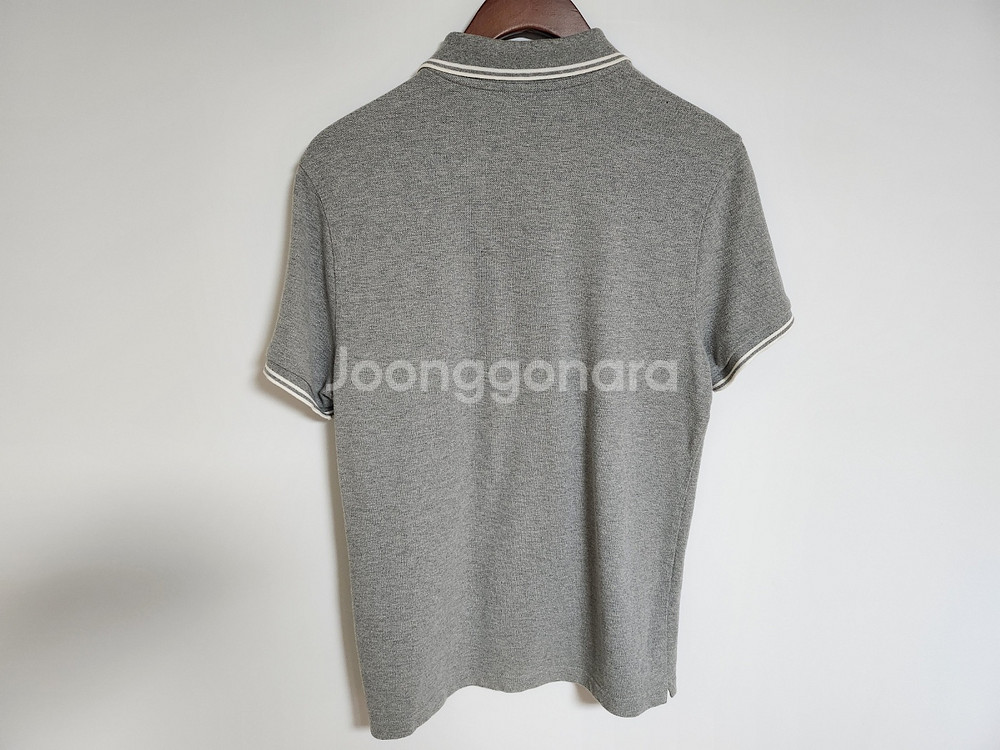 [S] 몽클레어 그레이 로고와펜 남성 반팔 카라티--3