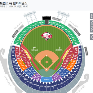 7월 26일 LG트윈스 1루 테이블석 판매