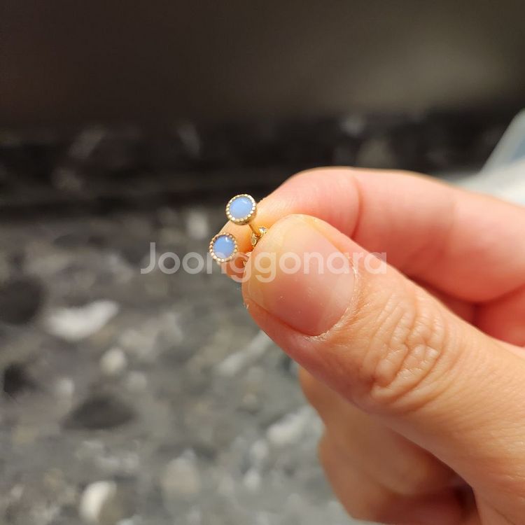 천연오팔 피어싱14k(일반귀걸이 사용자 사용가능두께)--2