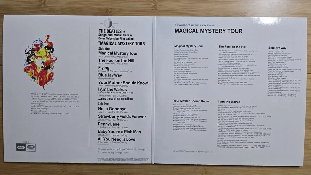 LP 레코드 The Beatles 비틀즈 - Magical Mystery Tour 이미지