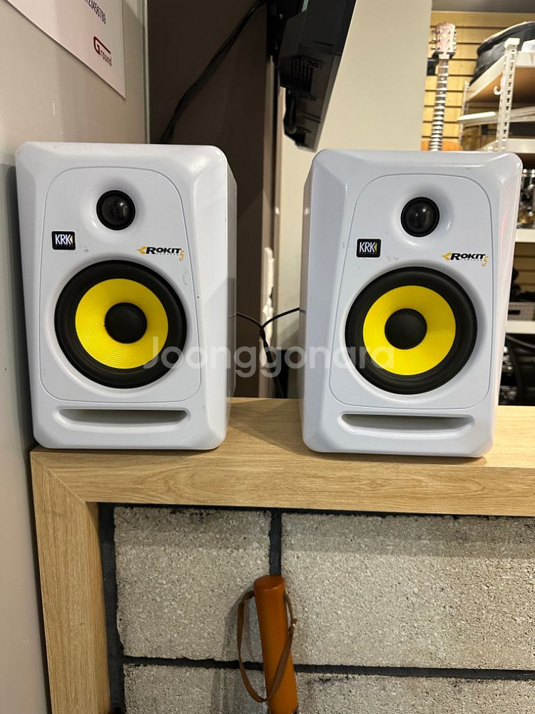krk rokit5 g3 화이트 스피커 1조--0
